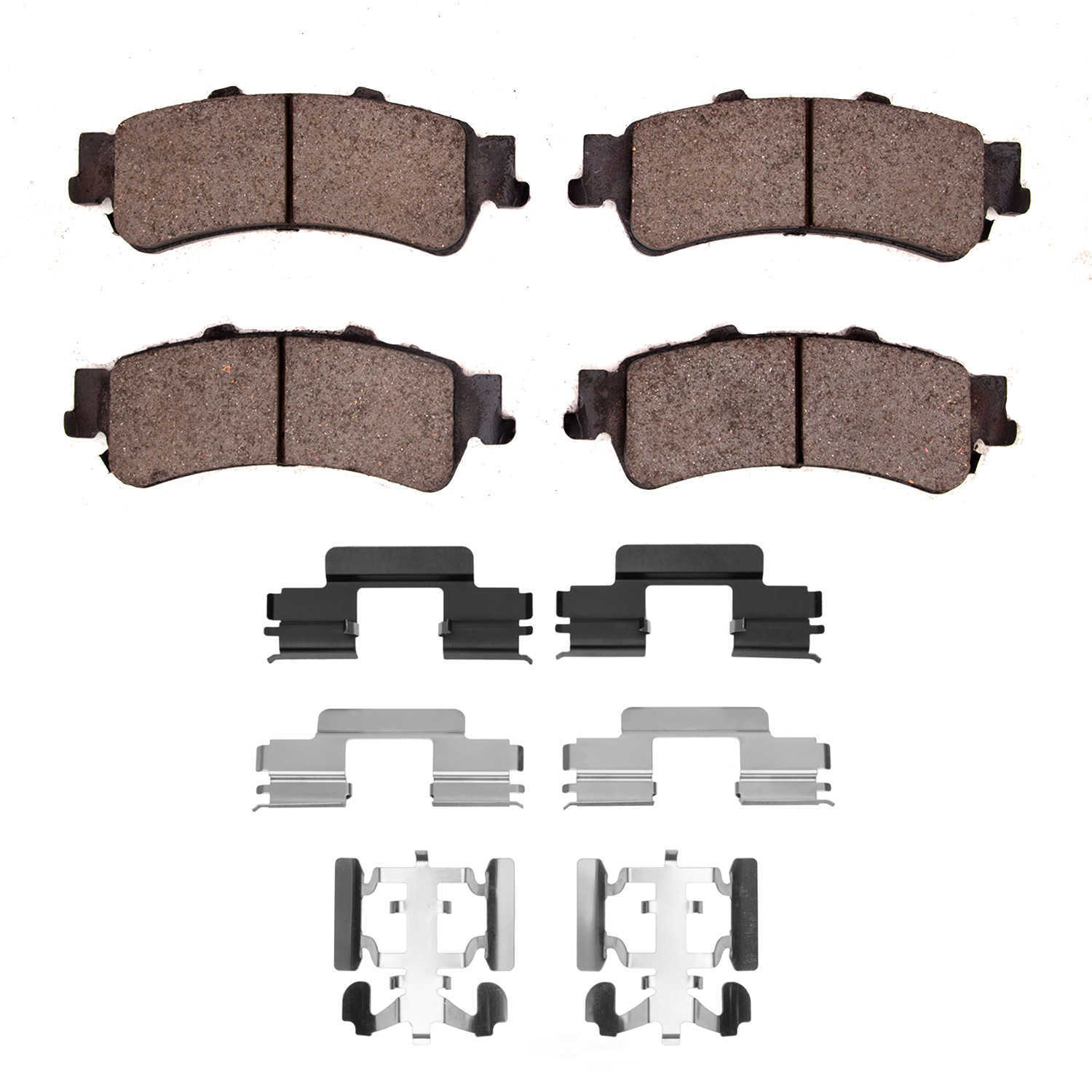 DFC - DFC 5000 Advanced Brake Pads - Ceramic and Hardware Kit (Rear) - DF1 1551-0792-02