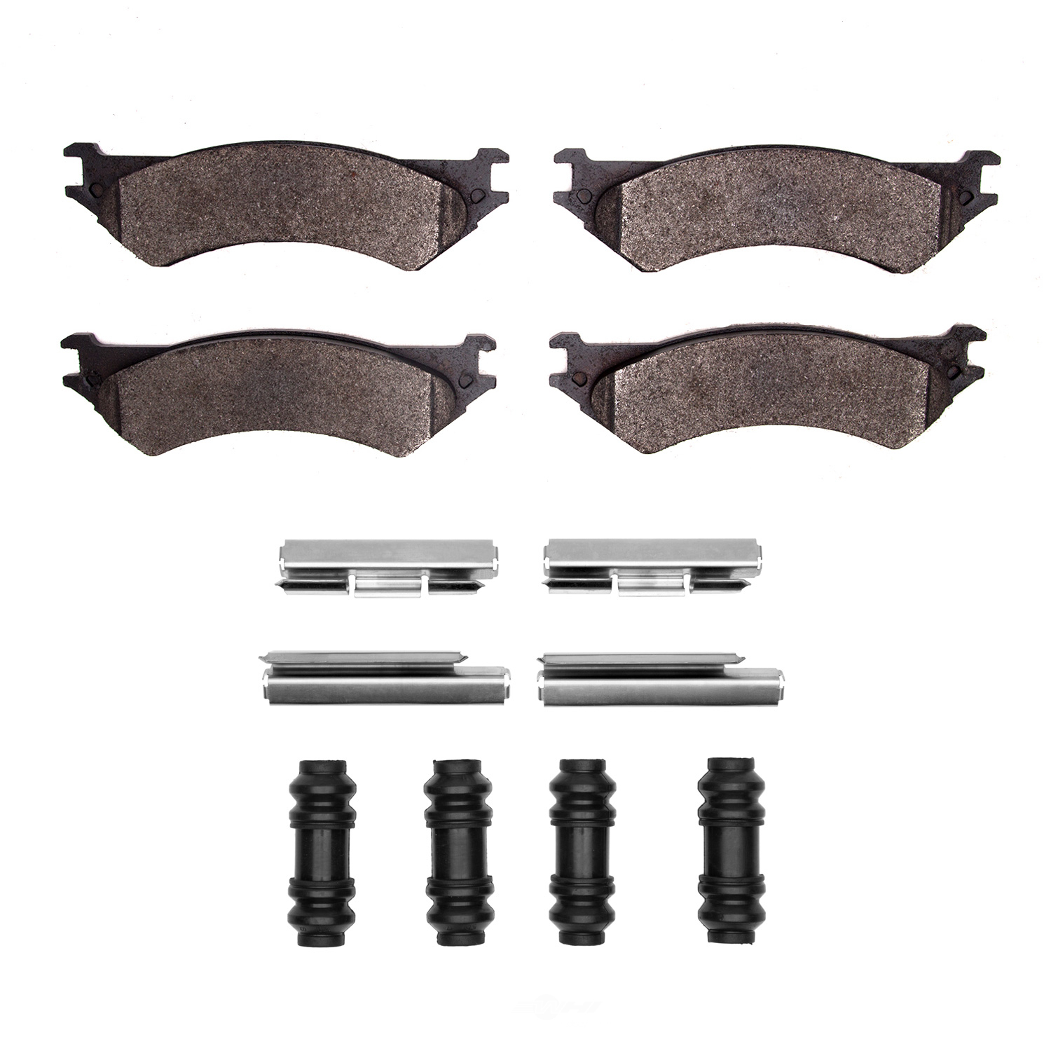 DFC - DFC 5000 Advanced Brake Pads - Semi Metallic and Hardware Kit (Rear) - DF1 1551-0802-01