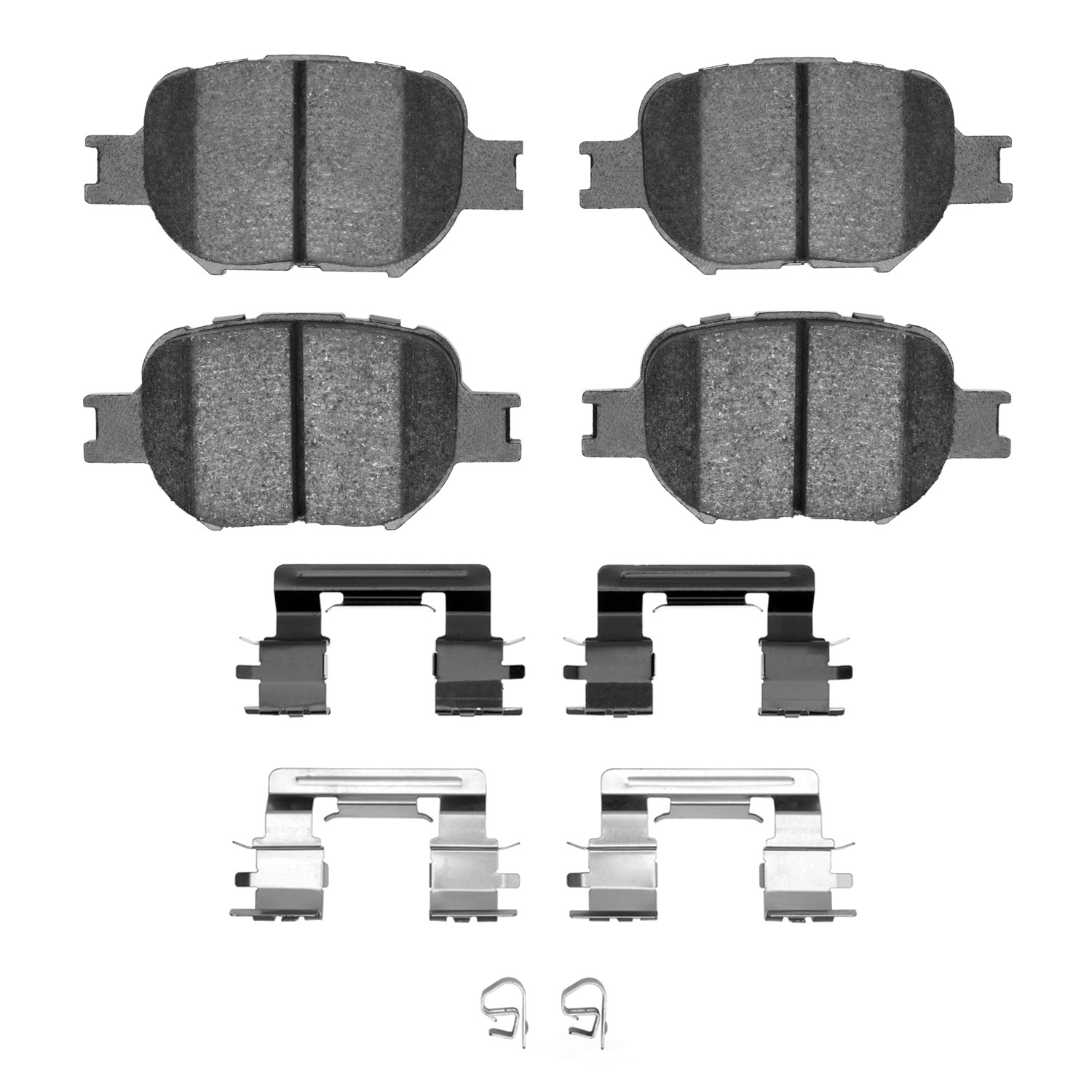 DFC - DFC 5000 Advanced Brake Pads - Ceramic and Hardware Kit (Front) - DF1 1551-0817-01