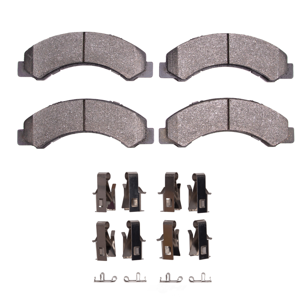 DFC - DFC 5000 Advanced Brake Pads - Semi Metallic and Hardware Kit (Front) - DF1 1551-0825-01