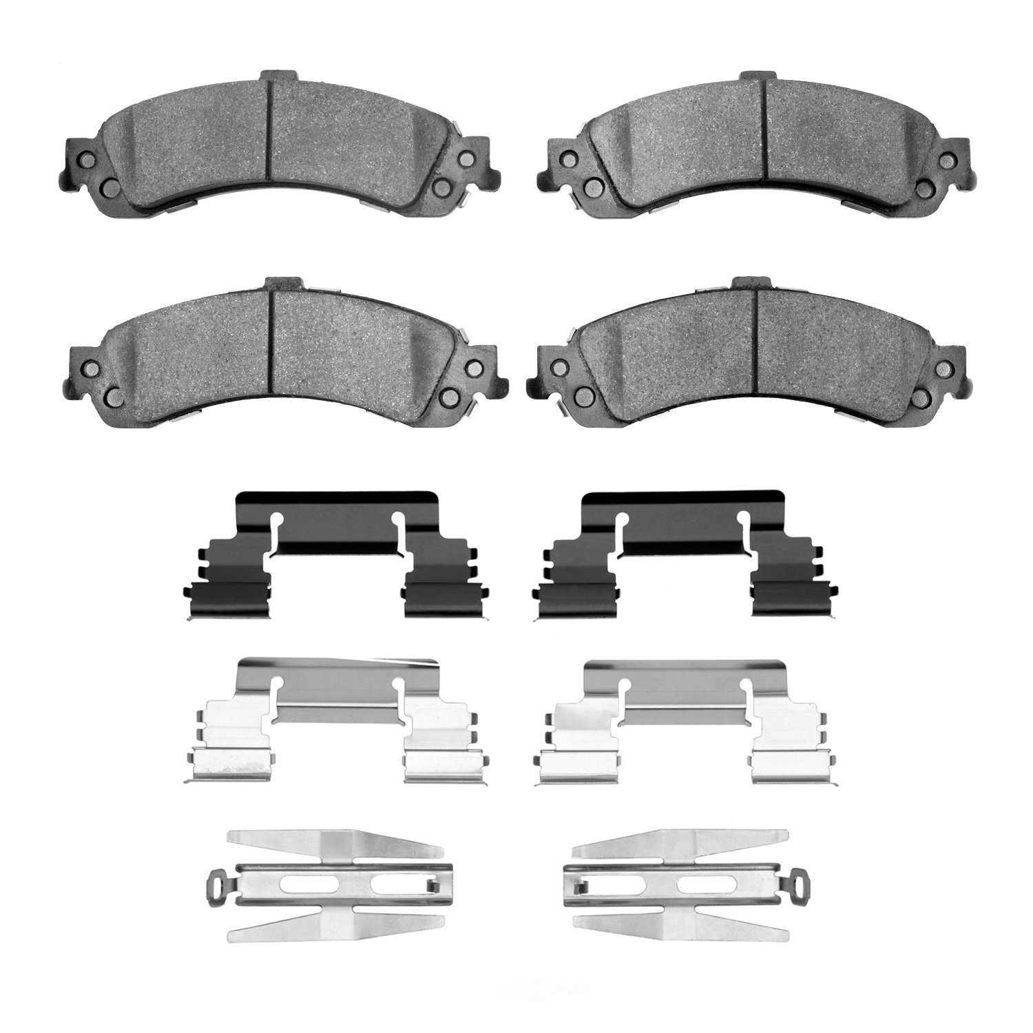 DFC - DFC 5000 Advanced Brake Pads - Ceramic and Hardware Kit (Rear) - DF1 1551-0834-01