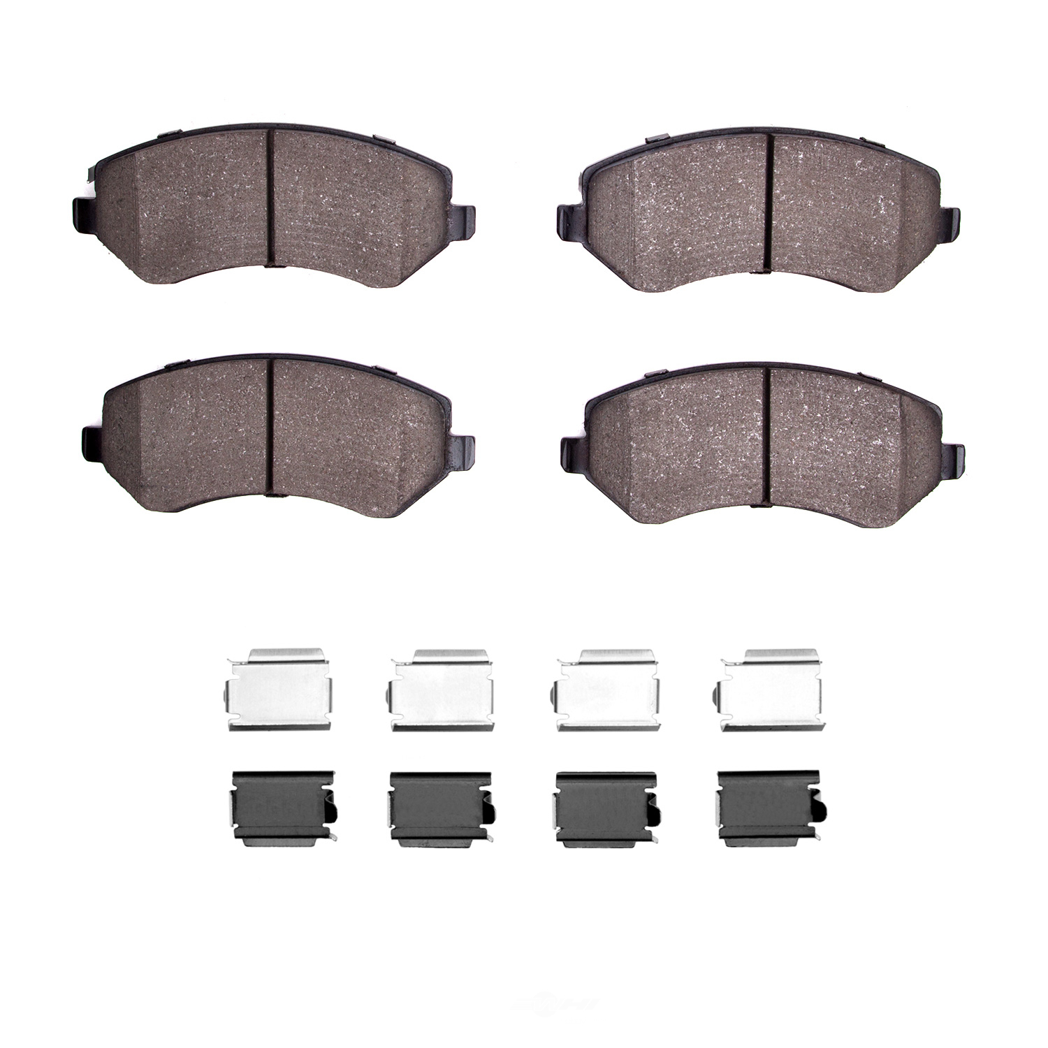DFC - DFC 5000 Advanced Brake Pads - Semi Metallic and Hardware Kit (Front) - DF1 1551-0856-01