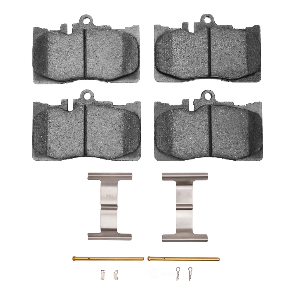 DFC - DFC 5000 Advanced Brake Pads - Ceramic and Hardware Kit (Front) - DF1 1551-0870-01