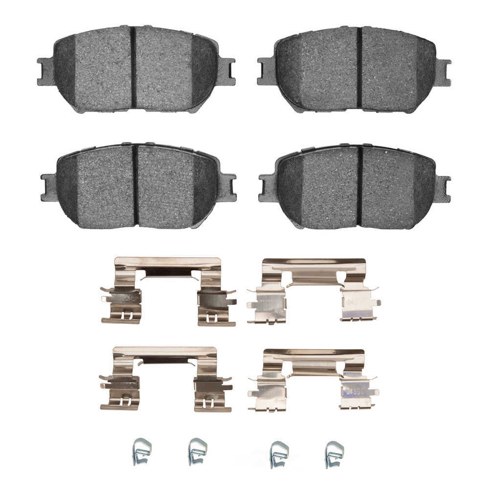 DFC - DFC 5000 Advanced Brake Pads - Ceramic and Hardware Kit (Front) - DF1 1551-0908-02