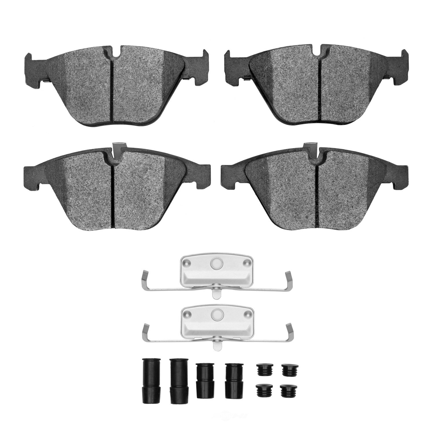 DFC - DFC 5000 Advanced Brake Pads - Low Metallic and Hardware Kit (Front) - DF1 1551-0918-01