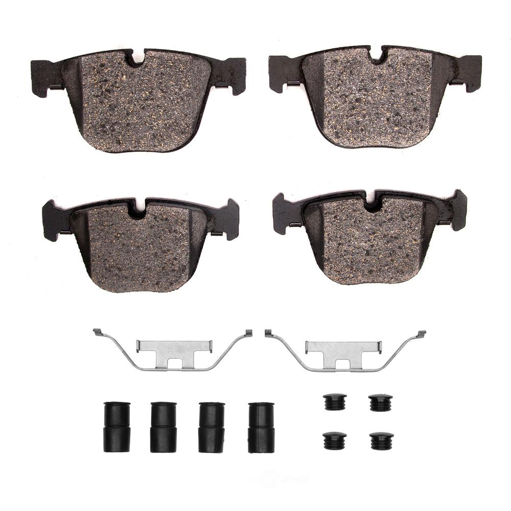 DFC - DFC 5000 Advanced Brake Pads - Low Metallic and Hardware Kit (Rear) - DF1 1551-0919-01