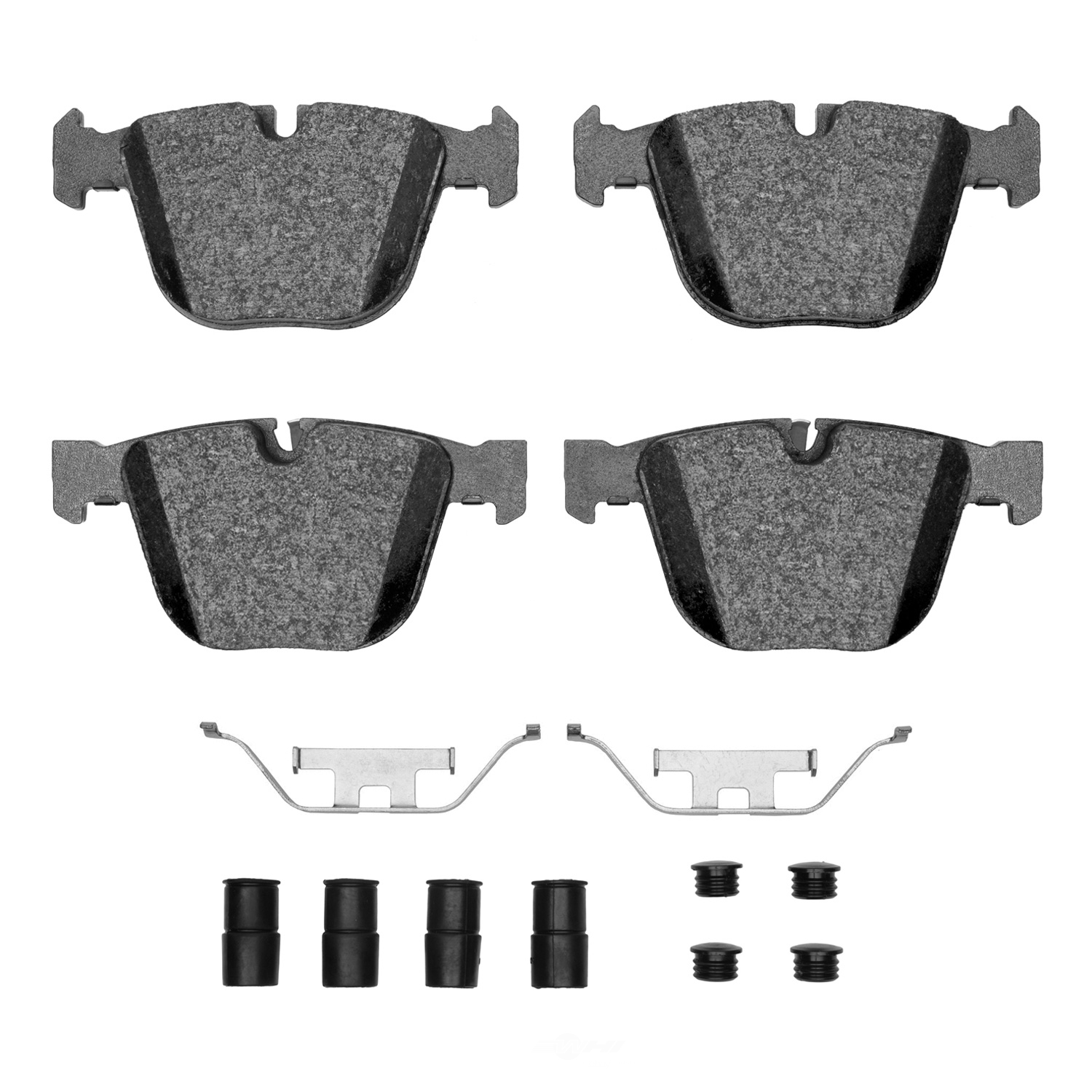 DFC - DFC 5000 Advanced Brake Pads - Low Metallic and Hardware Kit (Rear) - DF1 1551-0919-11