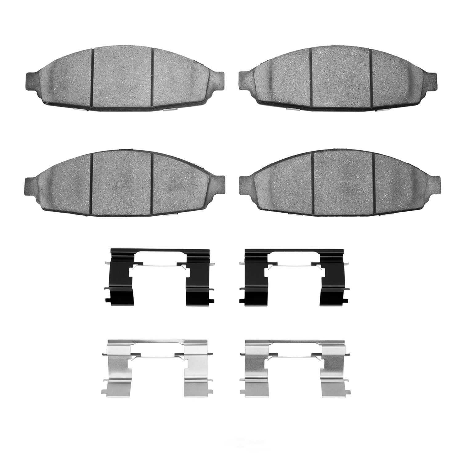 DFC - DFC 5000 Advanced Brake Pads - Ceramic and Hardware Kit (Front) - DF1 1551-0931-01