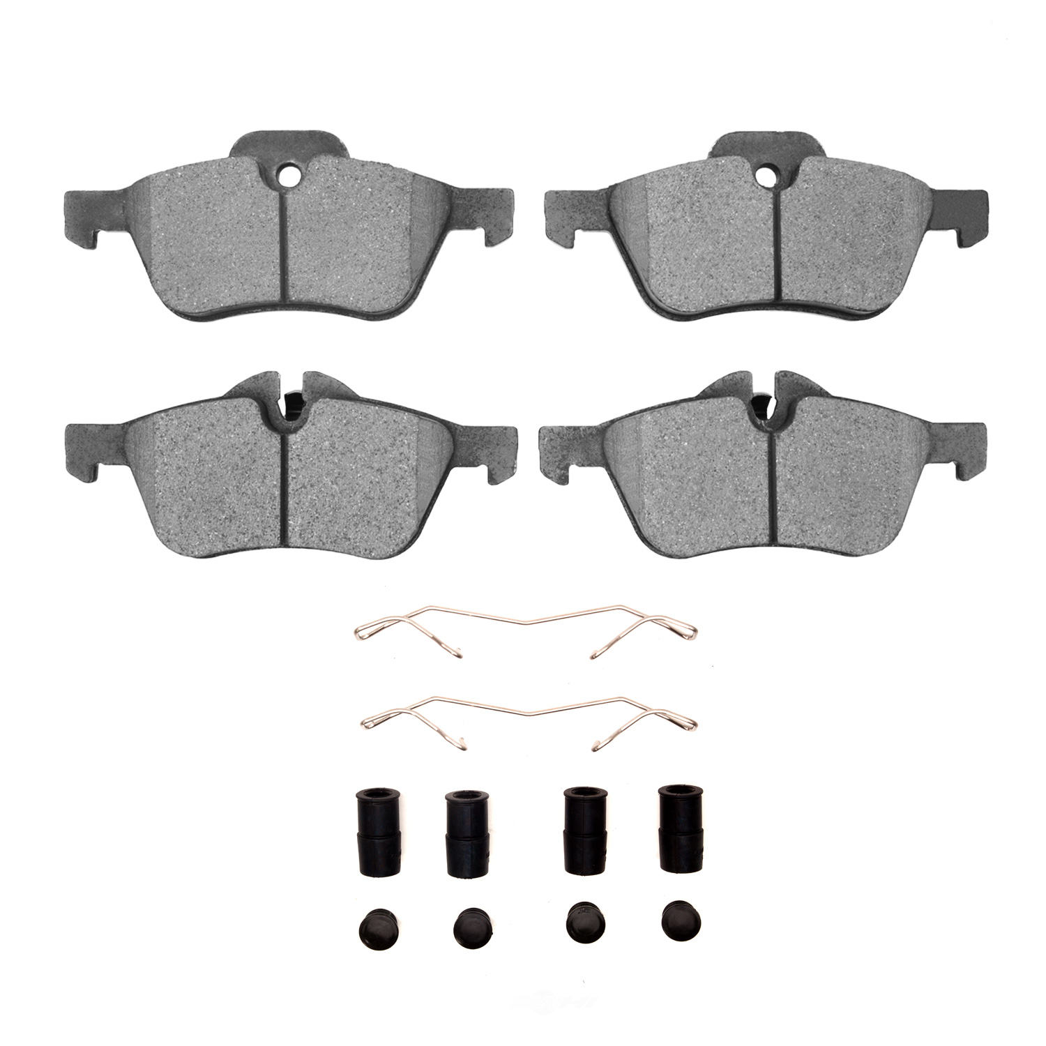 DFC - DFC 5000 Advanced Brake Pads - Low Metallic and Hardware Kit (Front) - DF1 1551-0939-01
