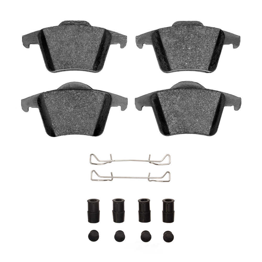 DFC - DFC 5000 Advanced Brake Pads - Low Metallic and Hardware Kit (Rear) - DF1 1551-0980-01