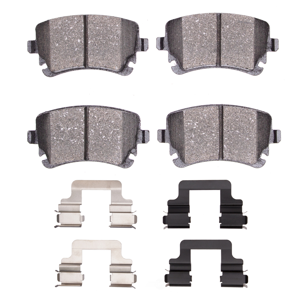 DFC - DFC 5000 Advanced Brake Pads - Low Metallic and Hardware Kit (Rear) - DF1 1551-1018-01