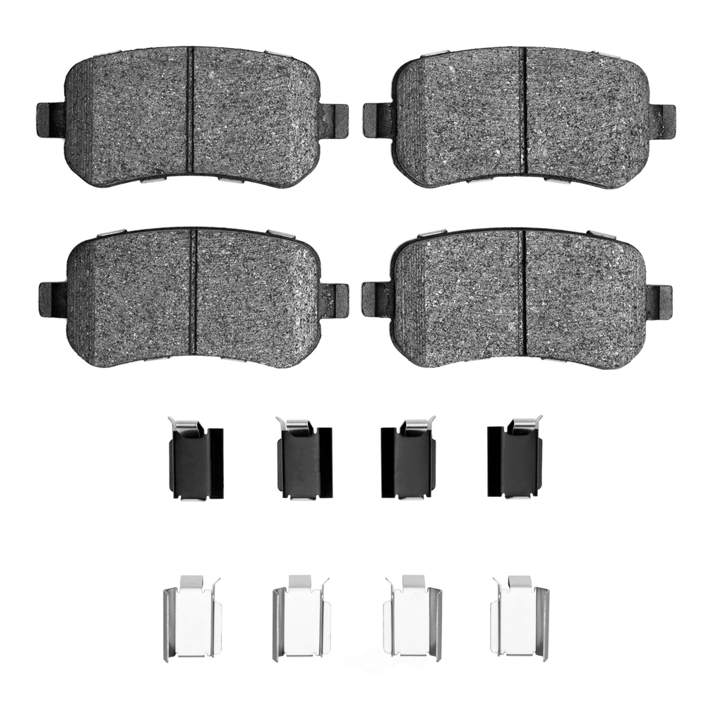 DFC - DFC 5000 Advanced Brake Pads - Ceramic and Hardware Kit (Rear) - DF1 1551-1021-02