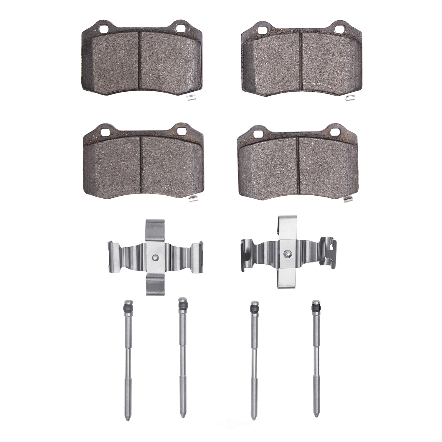 DFC - DFC 5000 Advanced Brake Pads - Low Metallic and Hardware Kit (Rear) - DF1 1551-1053-03