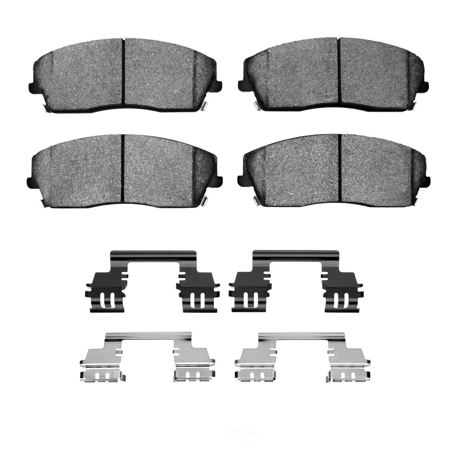 DFC - DFC 5000 Advanced Brake Pads - Ceramic and Hardware Kit (Front) - DF1 1551-1056-01