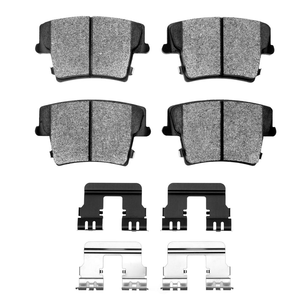 DFC - DFC 5000 Advanced Brake Pads - Ceramic and Hardware Kit (Rear) - DF1 1551-1057-01
