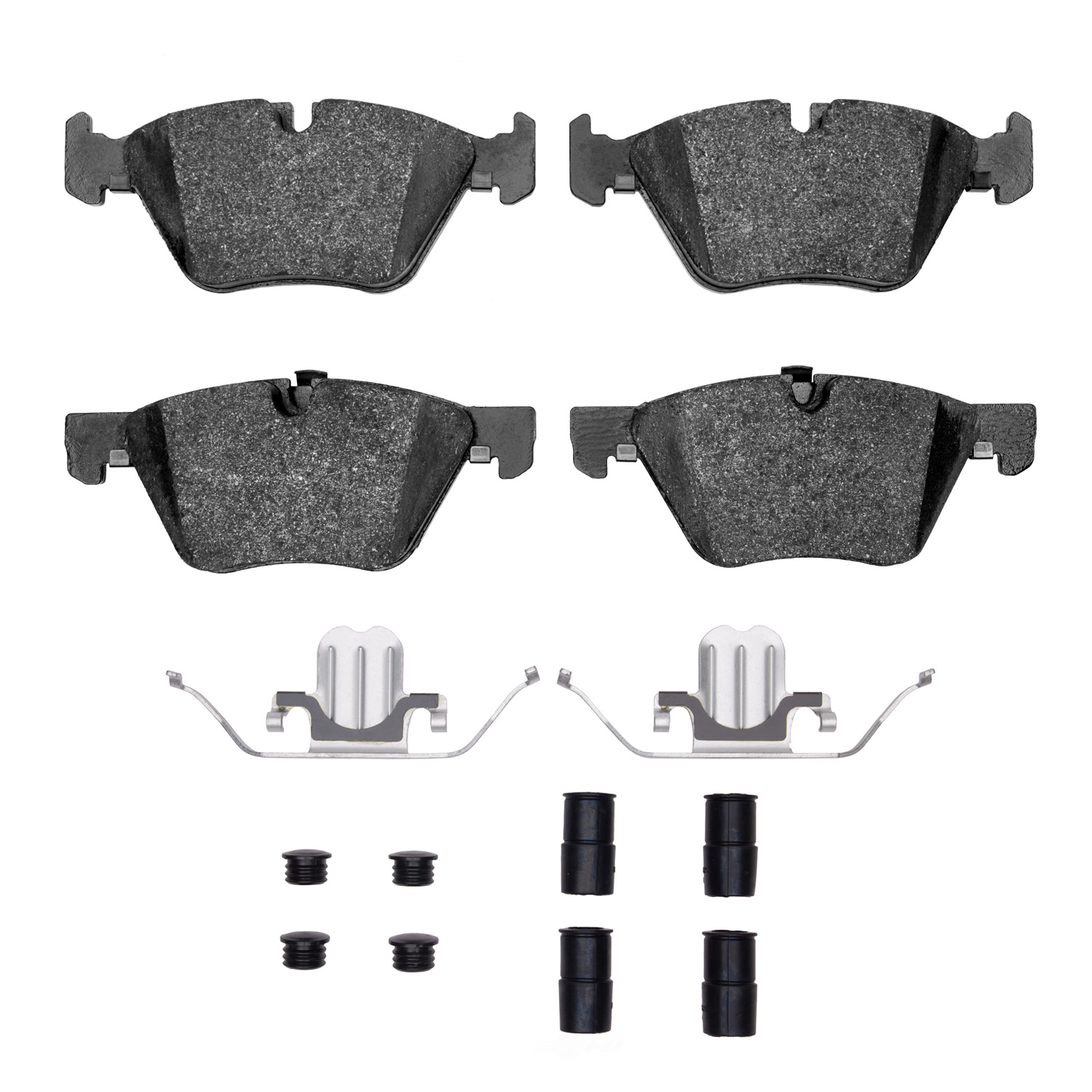 DFC - DFC 5000 Advanced Brake Pads - Low Metallic and Hardware Kit (Front) - DF1 1552-1061-01