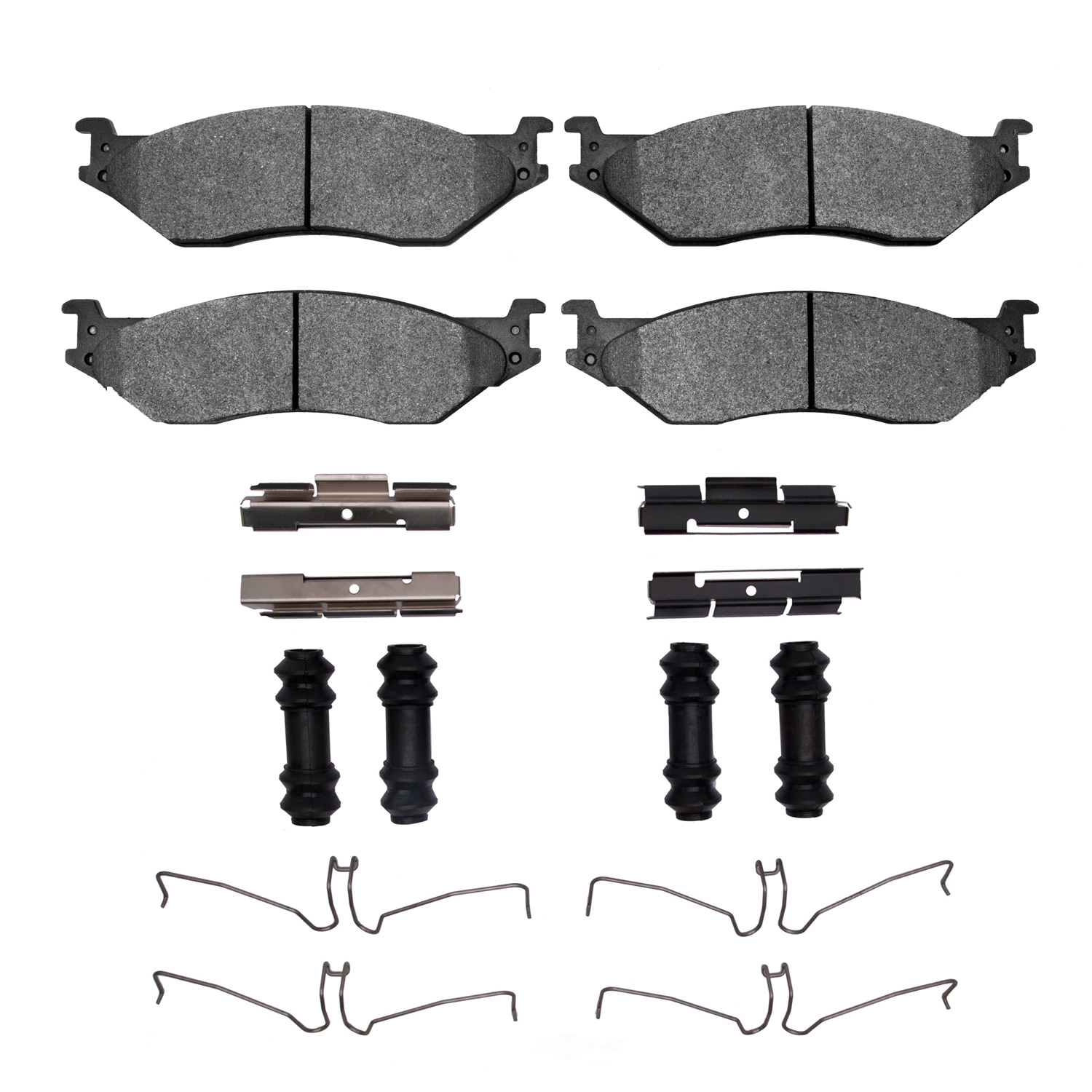 DFC - DFC 5000 Advanced Brake Pads - Semi Metallic and Hardware Kit (Front) - DF1 1551-1066-01