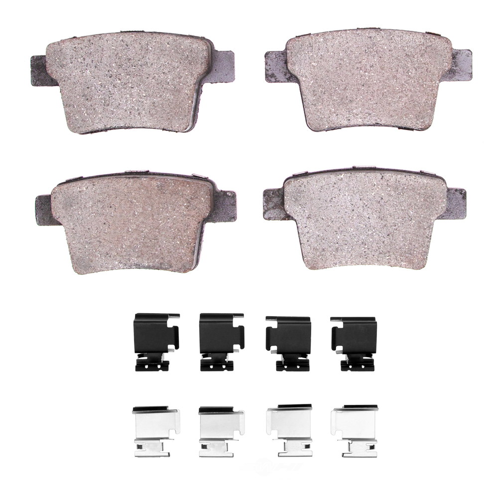 DFC - DFC 5000 Advanced Brake Pads - Ceramic and Hardware Kit (Rear) - DF1 1551-1071-01