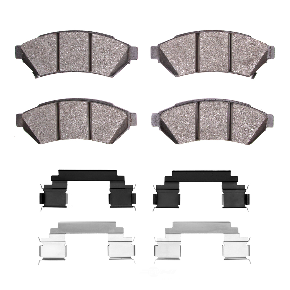 DFC - DFC 5000 Advanced Brake Pads - Ceramic and Hardware Kit (Front) - DF1 1551-1075-01