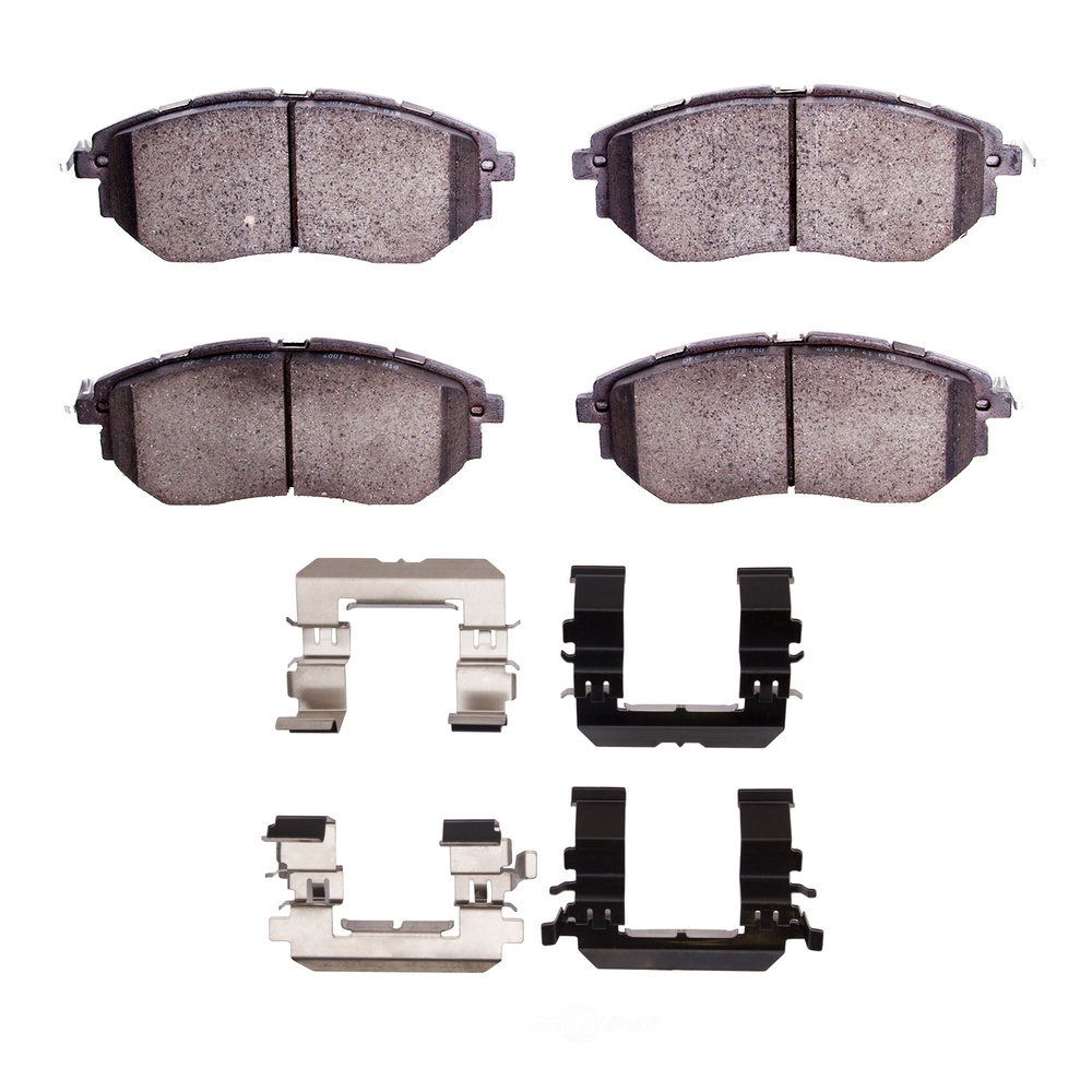 DFC - DFC 5000 Advanced Brake Pads - Ceramic and Hardware Kit (Front) - DF1 1551-1078-01