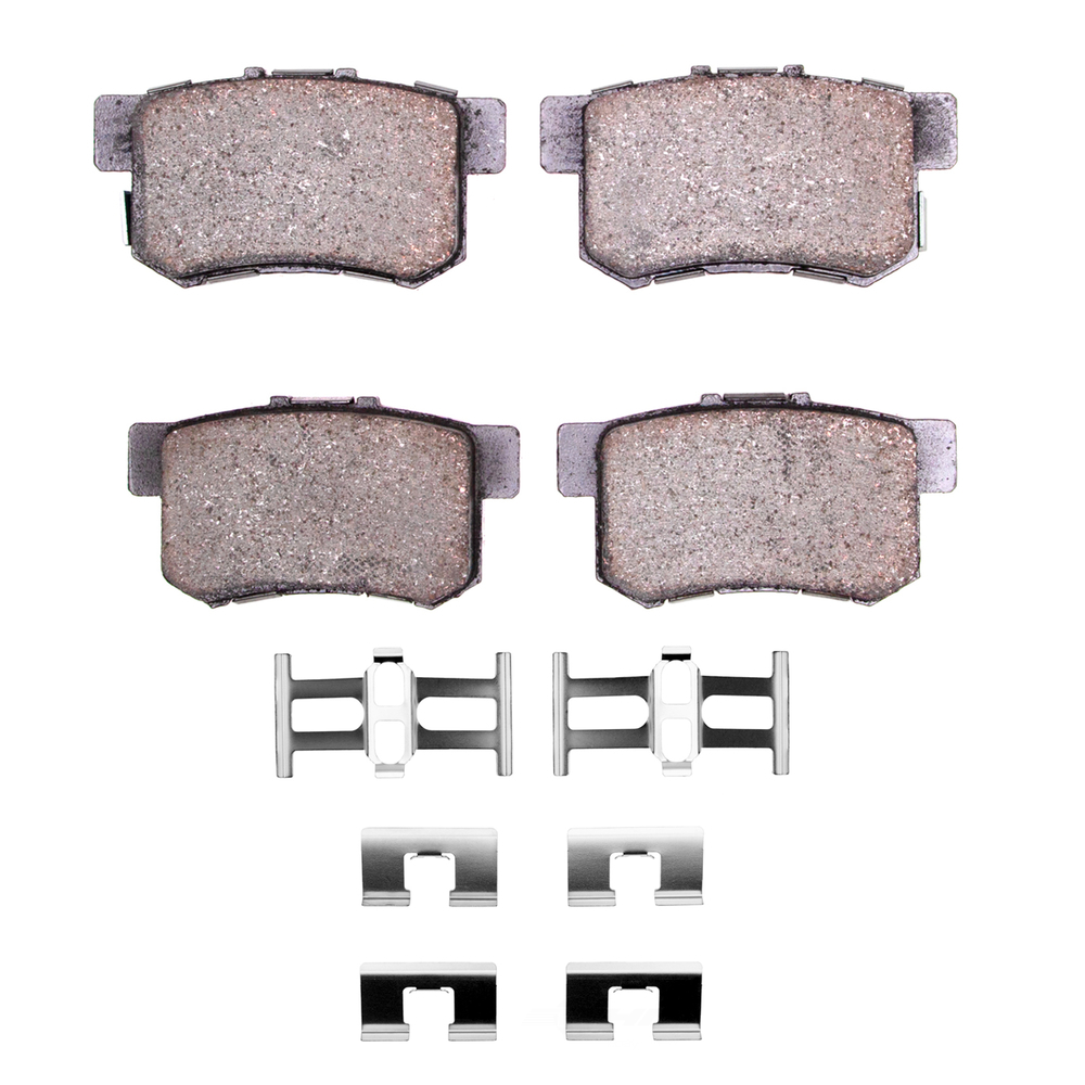 DFC - DFC 5000 Advanced Brake Pads - Ceramic and Hardware Kit (Rear) - DF1 1551-1086-01