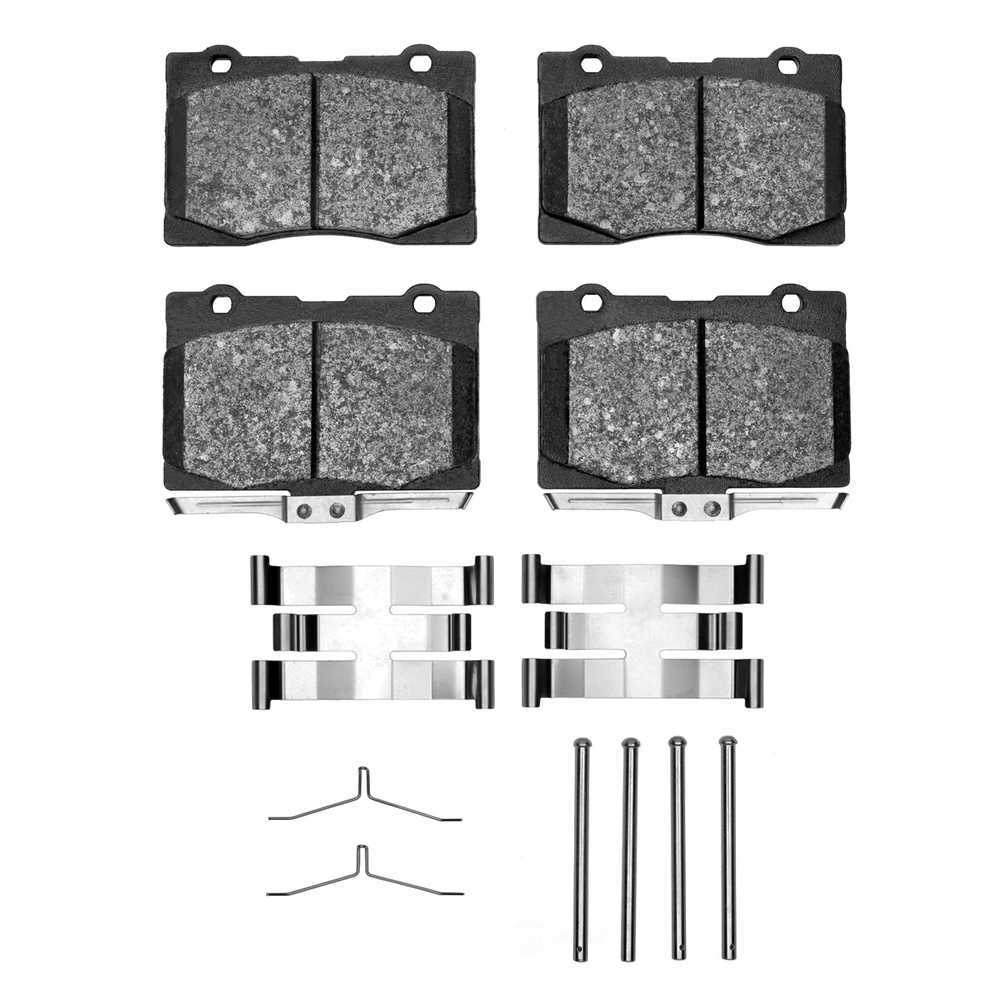 DFC - DFC 5000 Advanced Brake Pads - Low Metallic and Hardware Kit (Front) - DF1 1551-1091-01