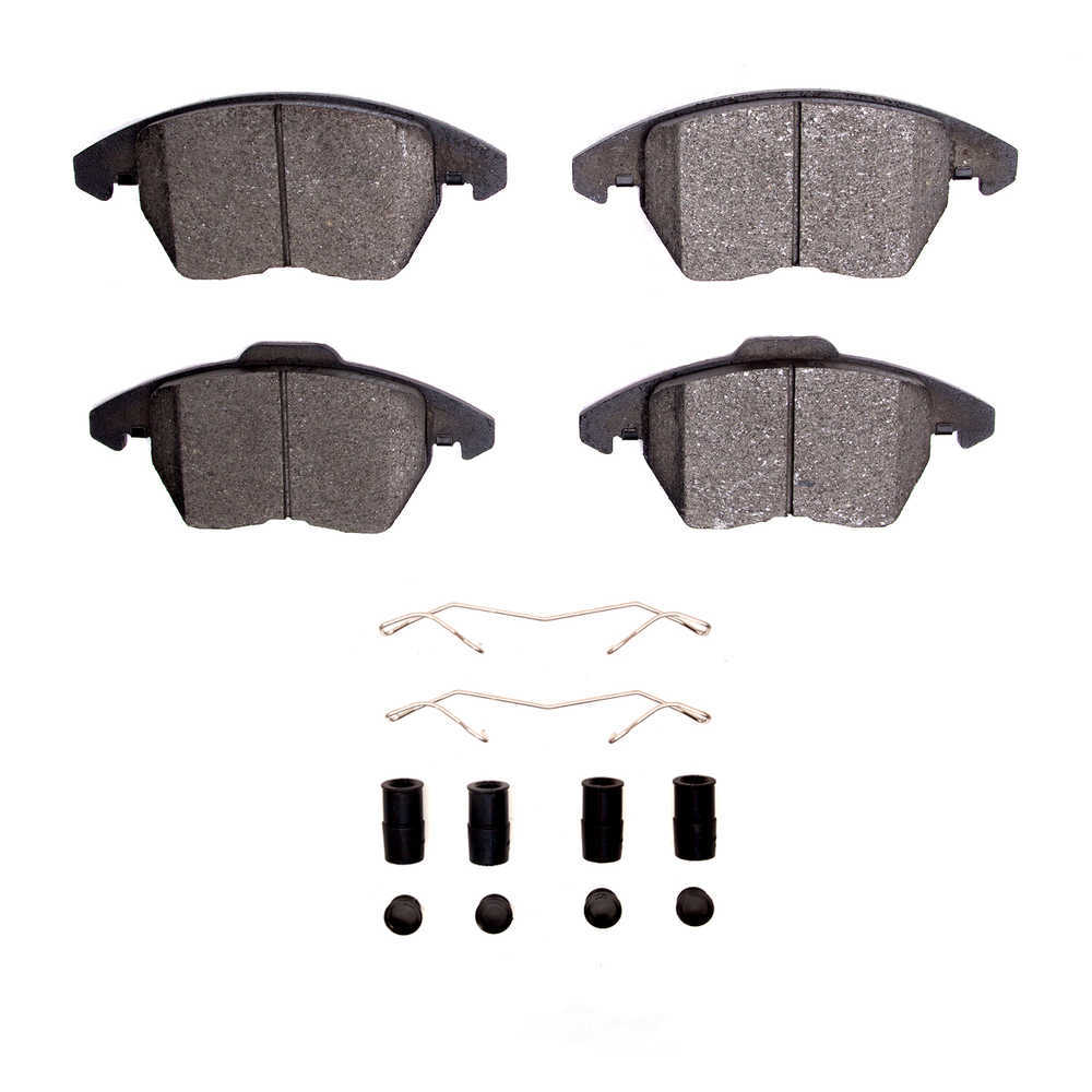 DFC - DFC 5000 Advanced Brake Pads - Ceramic and Hardware Kit (Front) - DF1 1551-1107-01