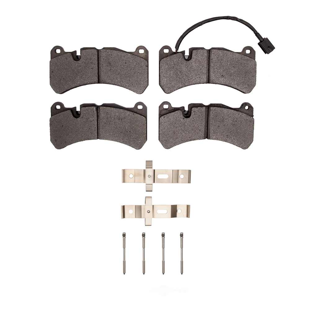 DFC - DFC 5000 Advanced Brake Pads - Low Metallic and Hardware Kit (Front) - DF1 1551-1116-11
