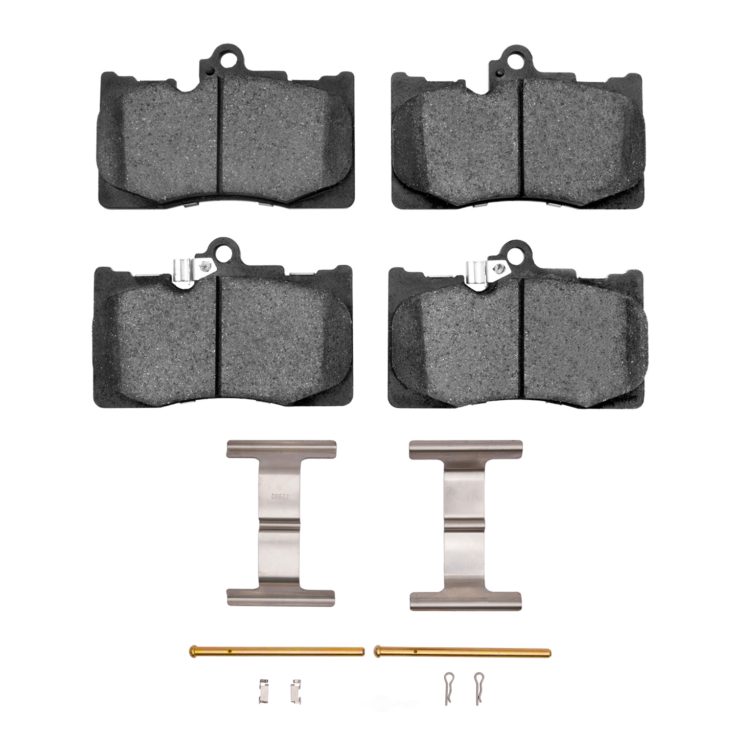 DFC - DFC 5000 Euro Ceramic Brake Pads and Hardware Kit (Front) - DF1 1600-1118-01