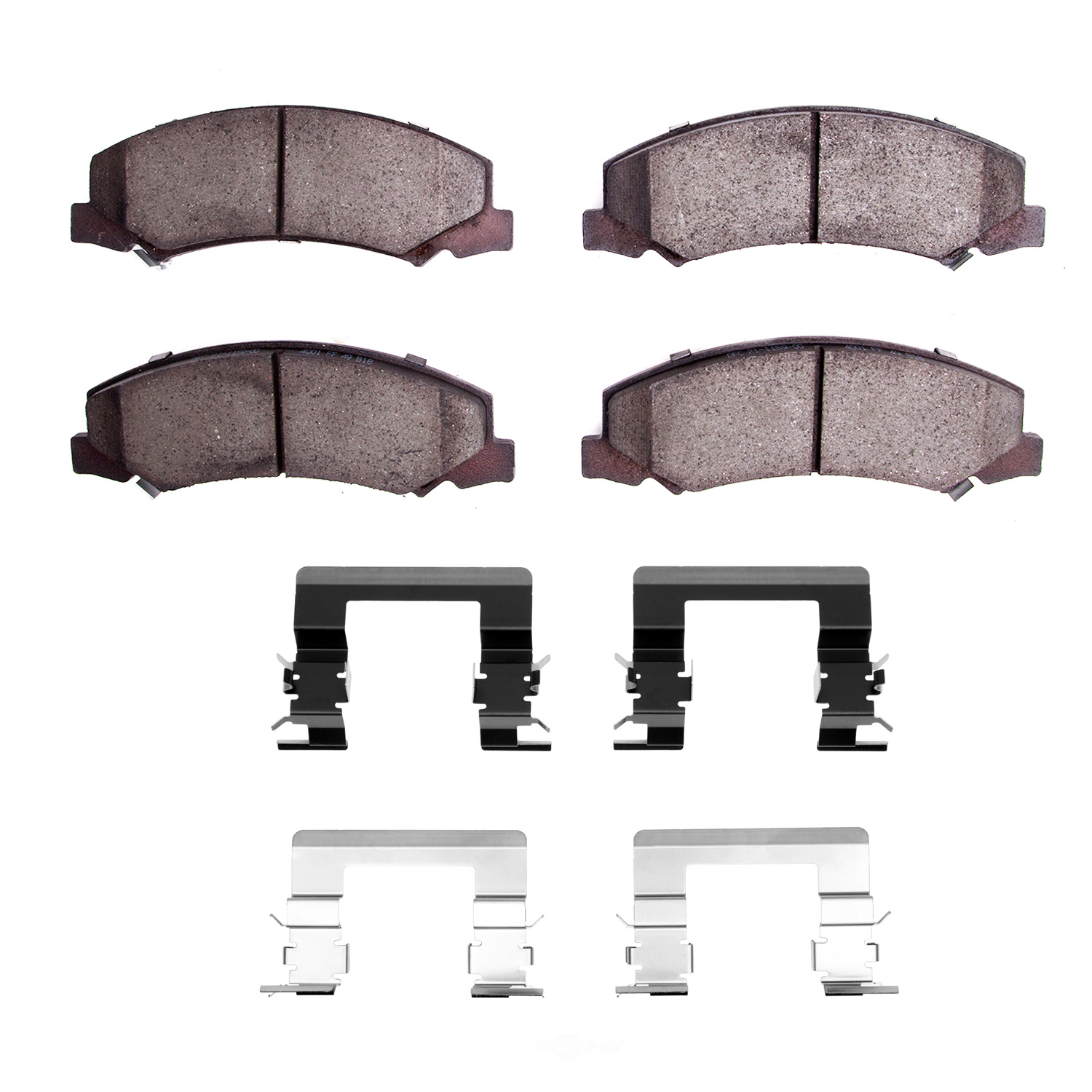 DFC - DFC 5000 Advanced Brake Pads - Low Metallic and Hardware Kit (Front) - DF1 1551-1159-01