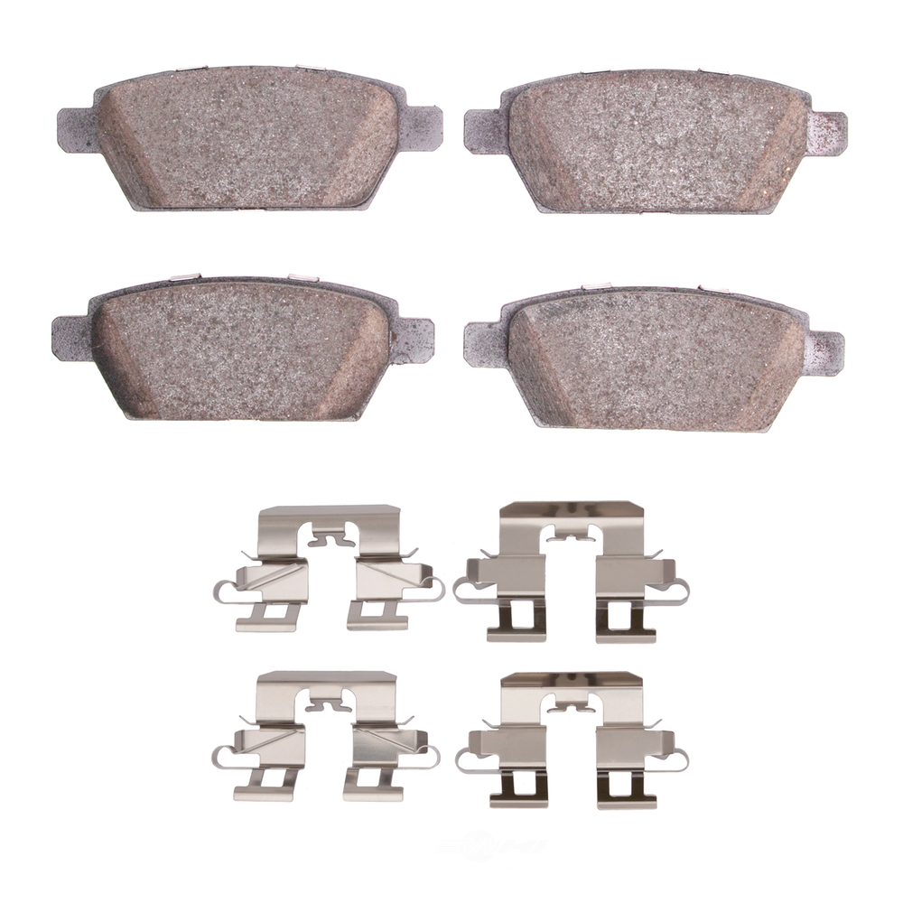 DFC - DFC 5000 Advanced Brake Pads - Ceramic and Hardware Kit (Rear) - DF1 1551-1161-01