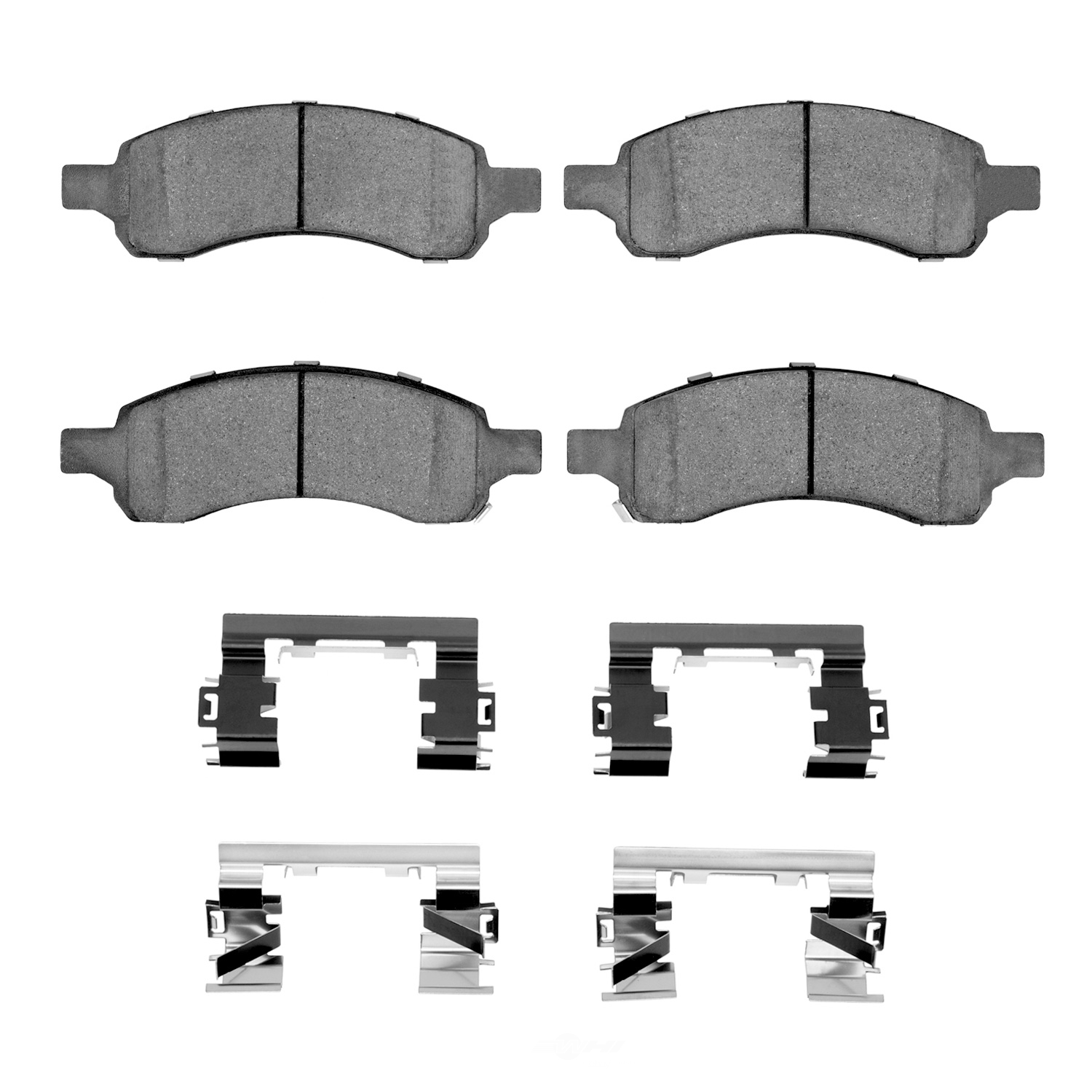 DFC - DFC 5000 Advanced Brake Pads - Ceramic and Hardware Kit (Front) - DF1 1551-1169-11