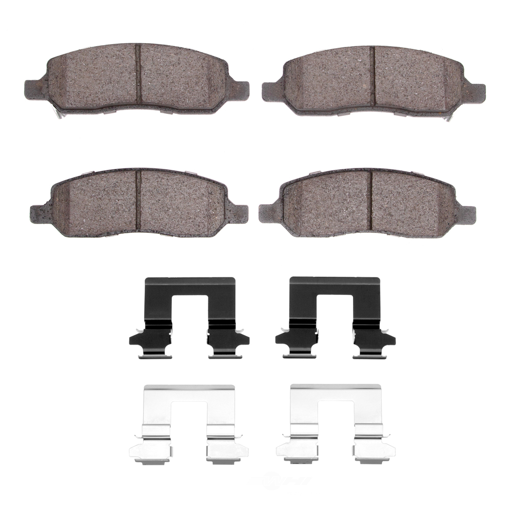 DFC - DFC 5000 Advanced Brake Pads - Ceramic and Hardware Kit (Rear) - DF1 1551-1172-01