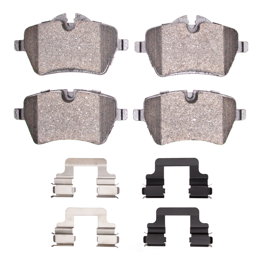 DFC - DFC 5000 Advanced Brake Pads - Low Metallic and Hardware Kit (Front) - DF1 1551-1204-01