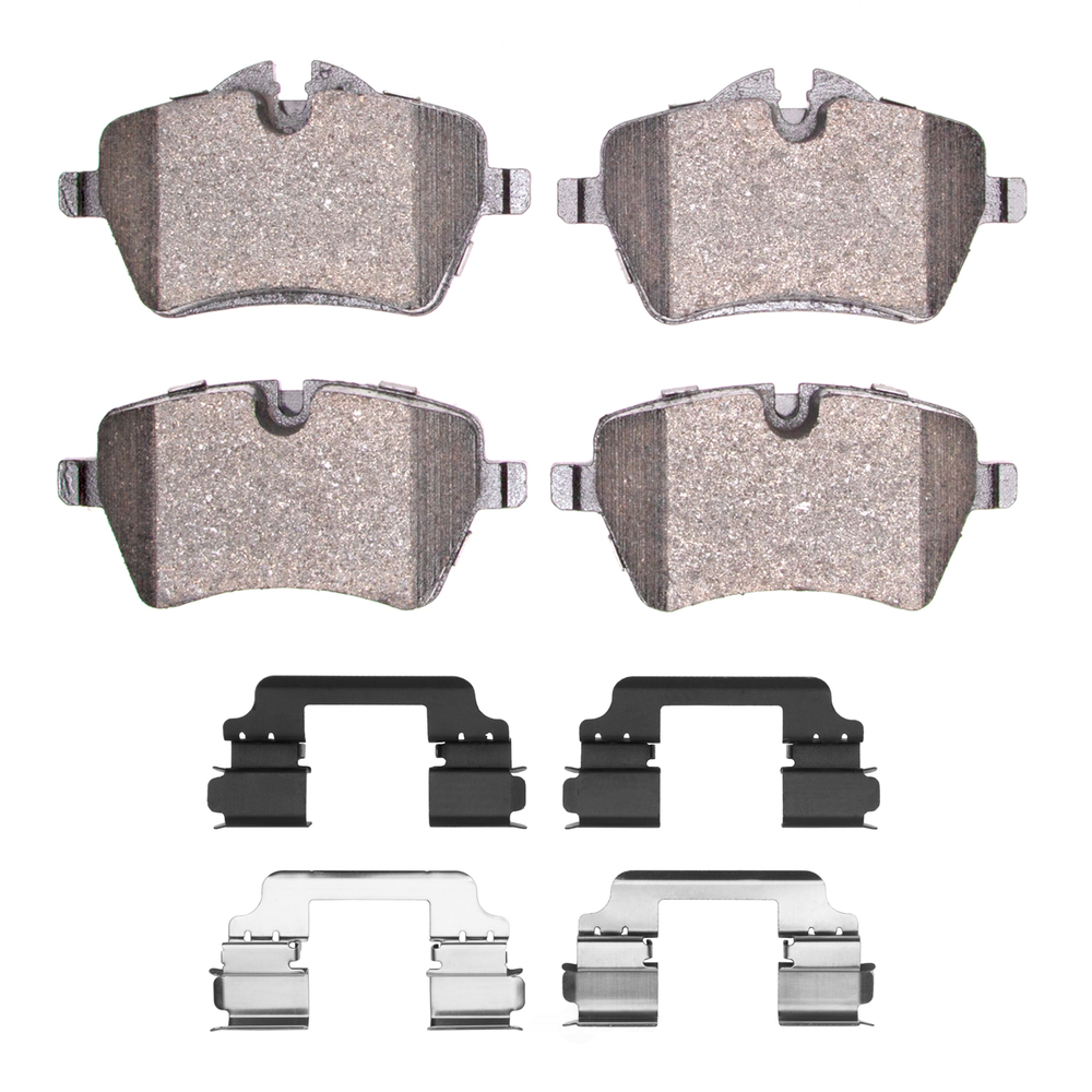 DFC - DFC 5000 Advanced Brake Pads - Low Metallic and Hardware Kit (Front) - DF1 1551-1204-02