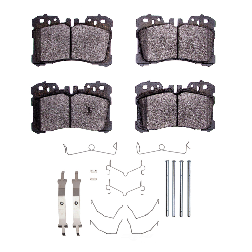 DFC - DFC 5000 Advanced Brake Pads - Ceramic and Hardware Kit (Front) - DF1 1552-1282-01