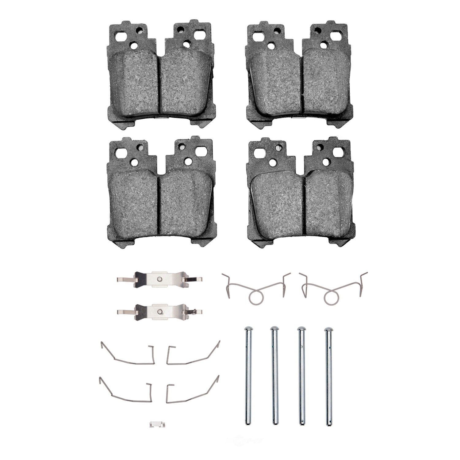 DFC - DFC 5000 Advanced Brake Pads - Ceramic and Hardware Kit (Rear) - DF1 1552-1283-01