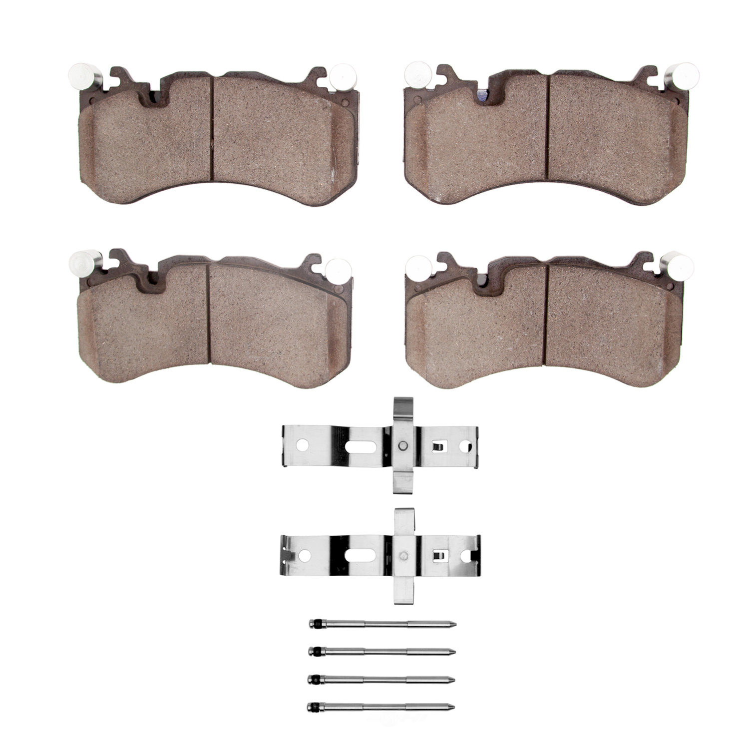 DFC - DFC 5000 Advanced Brake Pads - Low Metallic and Hardware Kit (Front) - DF1 1551-1291-01