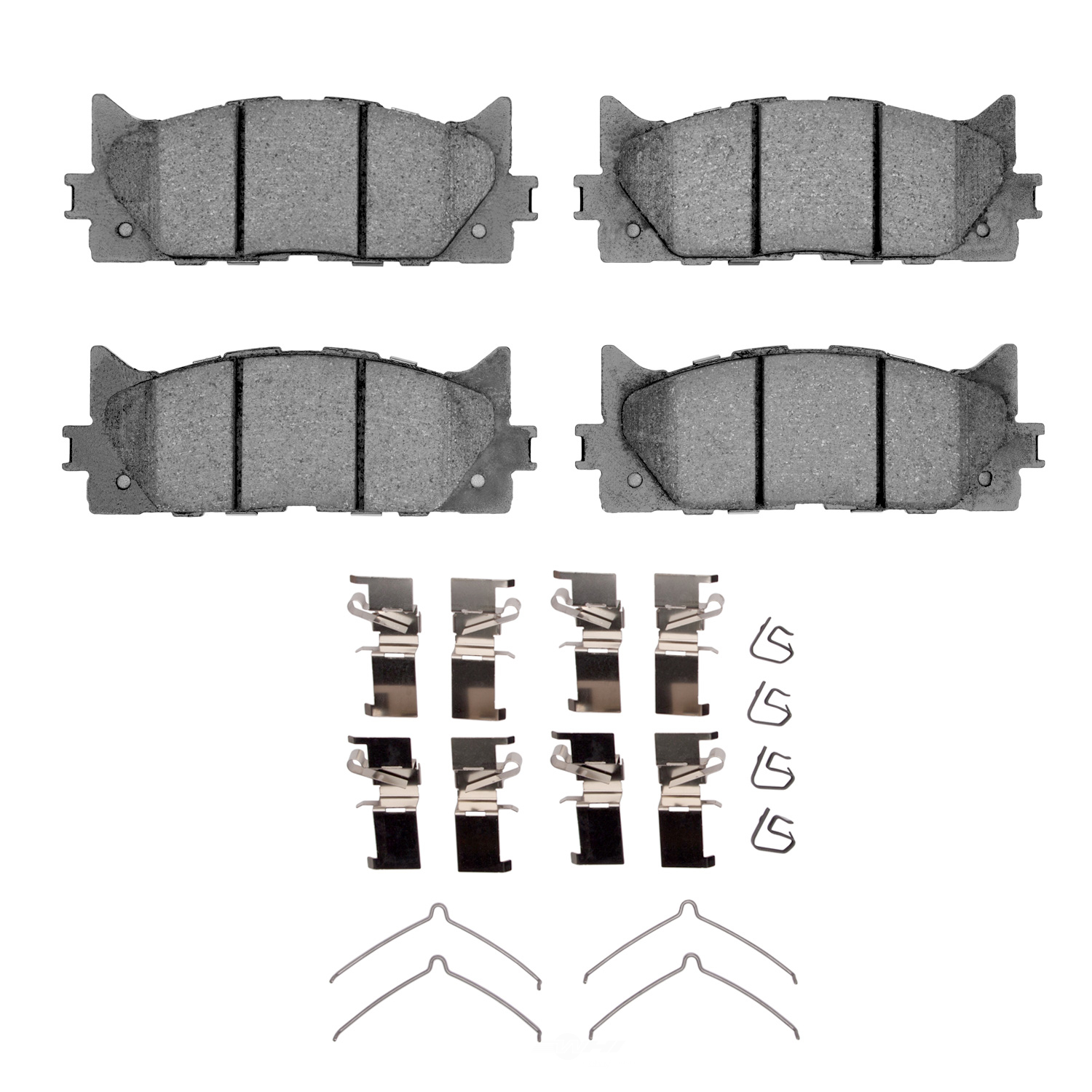 DFC - DFC 5000 Advanced Brake Pads - Ceramic and Hardware Kit (Front) - DF1 1551-1293-01