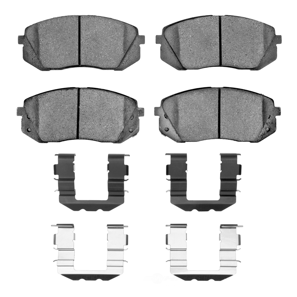 DFC - DFC 5000 Advanced Brake Pads - Ceramic and Hardware Kit (Front) - DF1 1551-1295-01