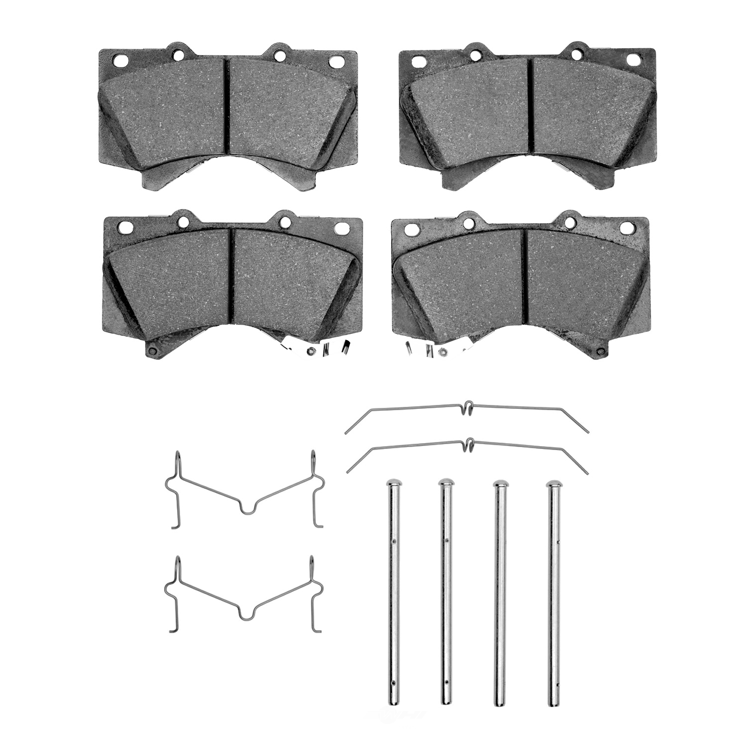 DFC - DFC 5000 Advanced Brake Pads - Ceramic and Hardware Kit (Front) - DF1 1551-1303-01