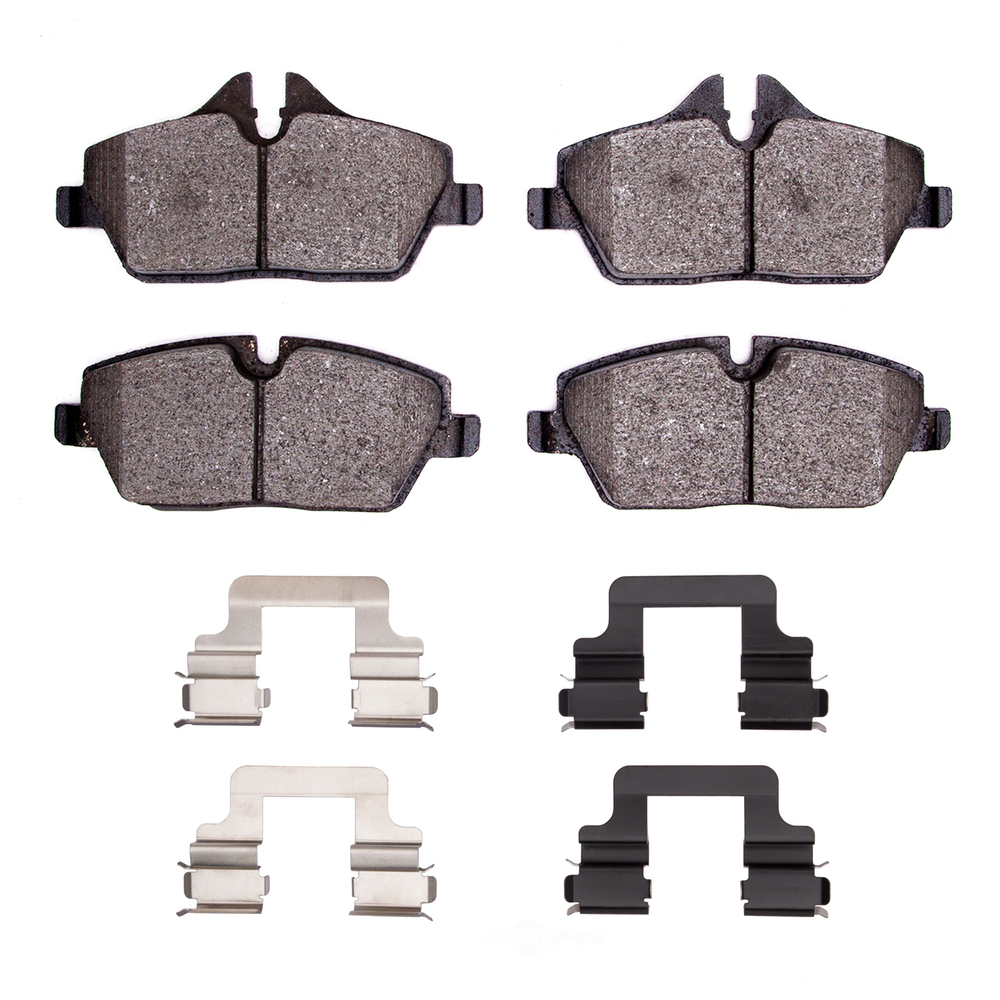 DFC - DFC 5000 Advanced Brake Pads - Low Metallic and Hardware Kit (Front) - DF1 1551-1308-01