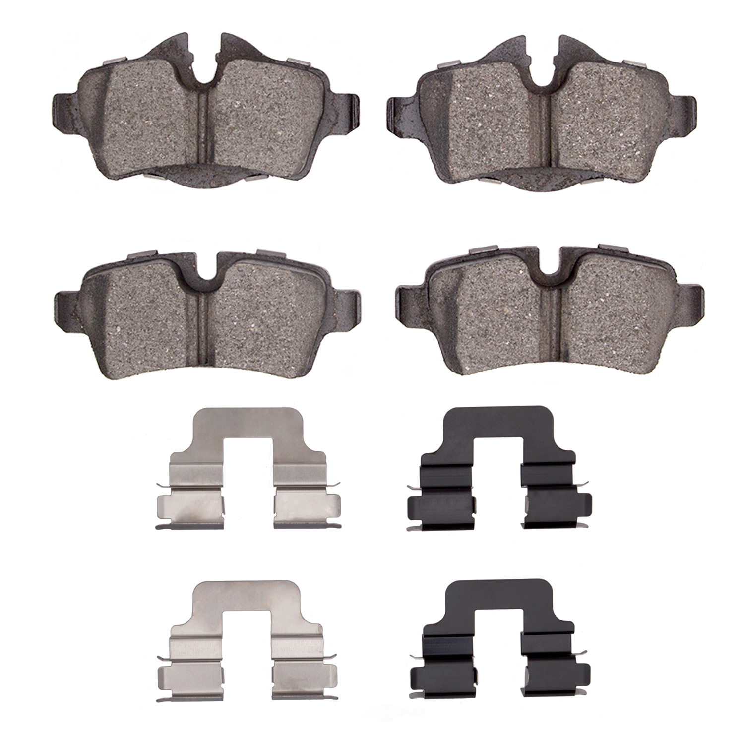 DFC - DFC 5000 Advanced Brake Pads - Low Metallic and Hardware Kit (Rear) - DF1 1551-1309-01