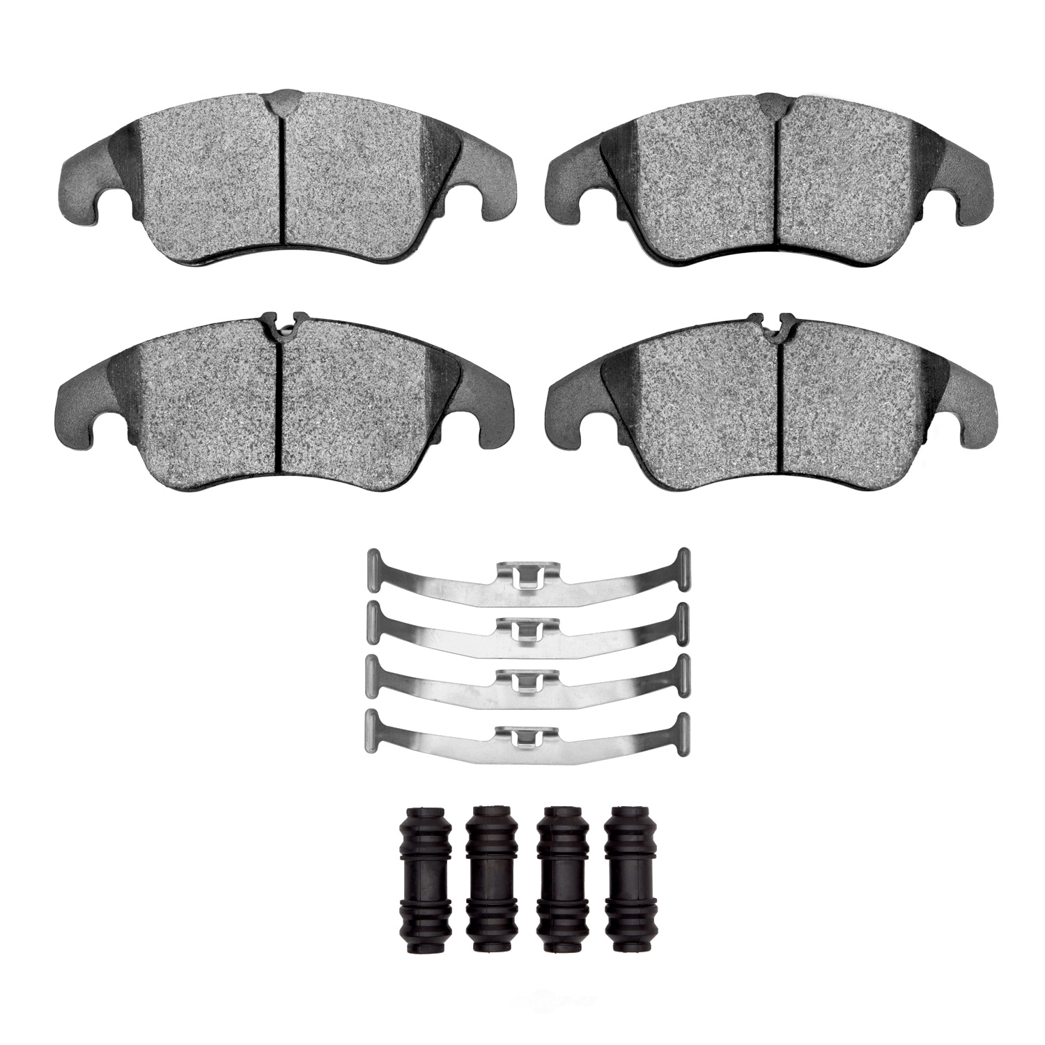 DFC - DFC 5000 Advanced Brake Pads - Low Metallic and Hardware Kit (Front) - DF1 1551-1322-11