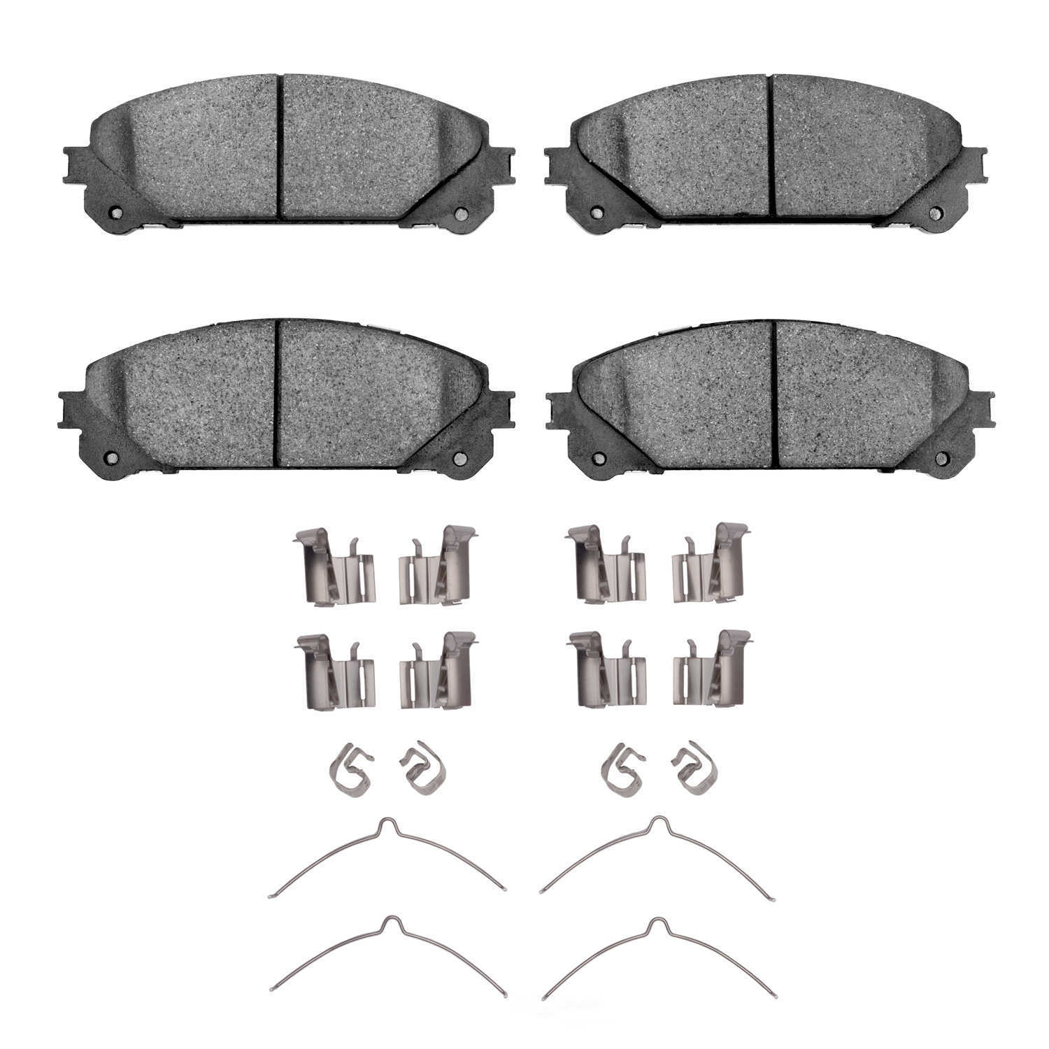 DFC - DFC 5000 Advanced Brake Pads - Ceramic and Hardware Kit (Front) - DF1 1551-1324-01