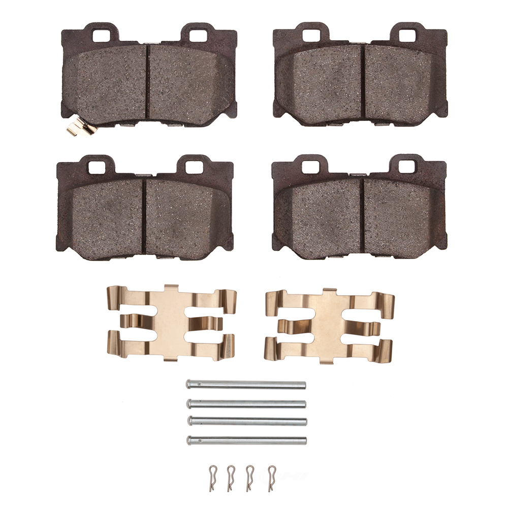 DFC - DFC 5000 Advanced Brake Pads - Ceramic and Hardware Kit (Rear) - DF1 1551-1347-01
