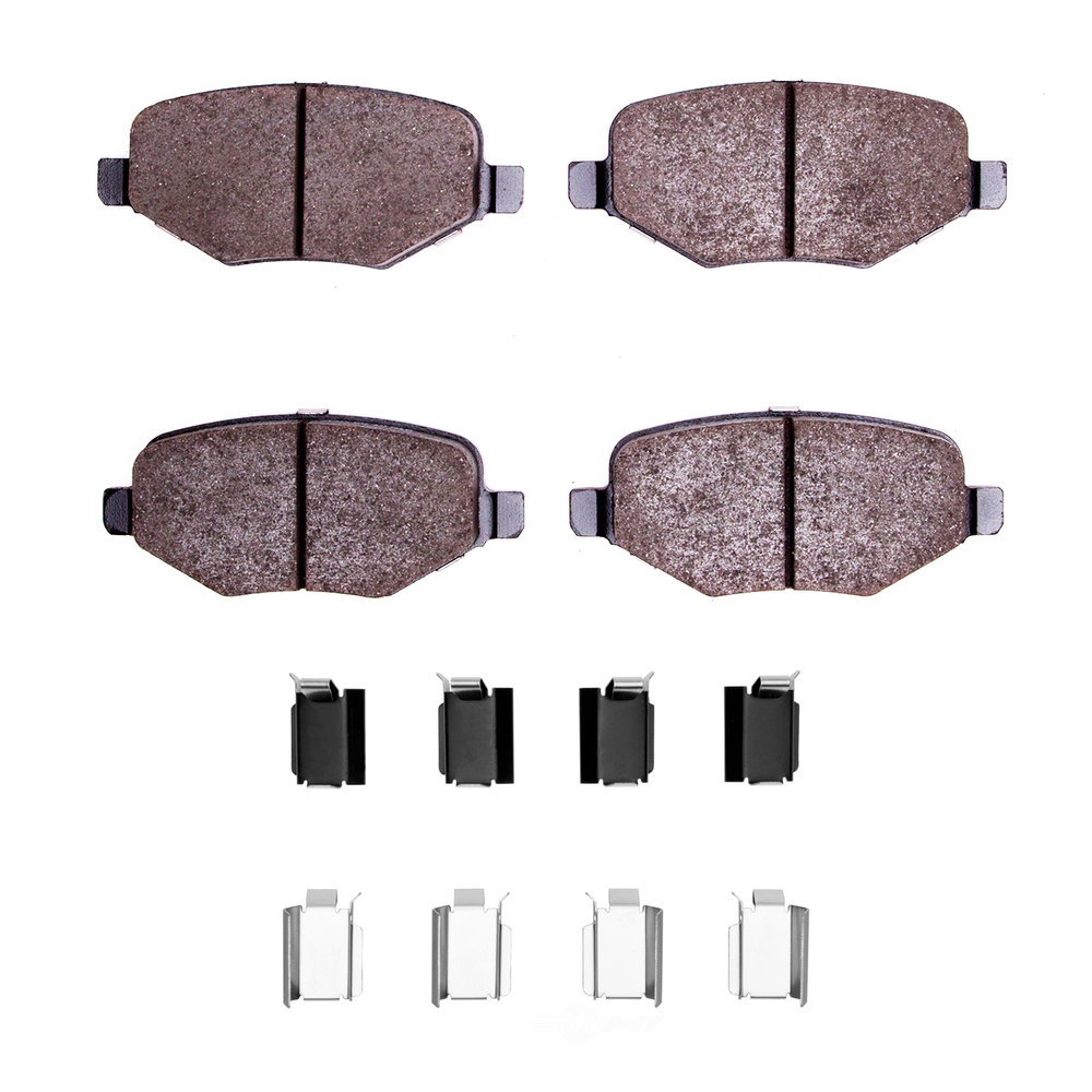DFC - DFC 5000 Advanced Brake Pads - Ceramic and Hardware Kit (Rear) - DF1 1552-1377-01