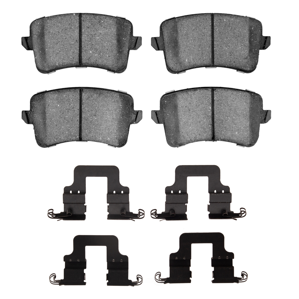 DFC - DFC 5000 Advanced Brake Pads - Low Metallic and Hardware Kit (Rear) - DF1 1551-1386-01