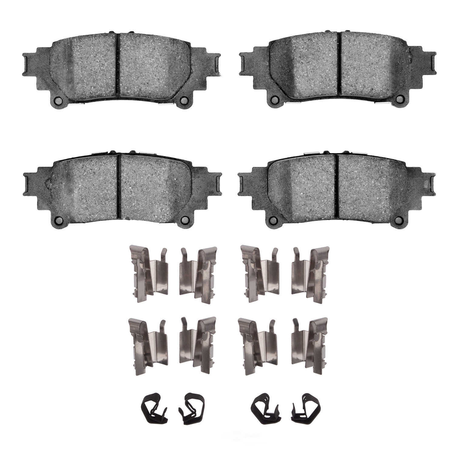 DFC - DFC 5000 Advanced Brake Pads - Ceramic and Hardware Kit (Rear) - DF1 1551-1391-12