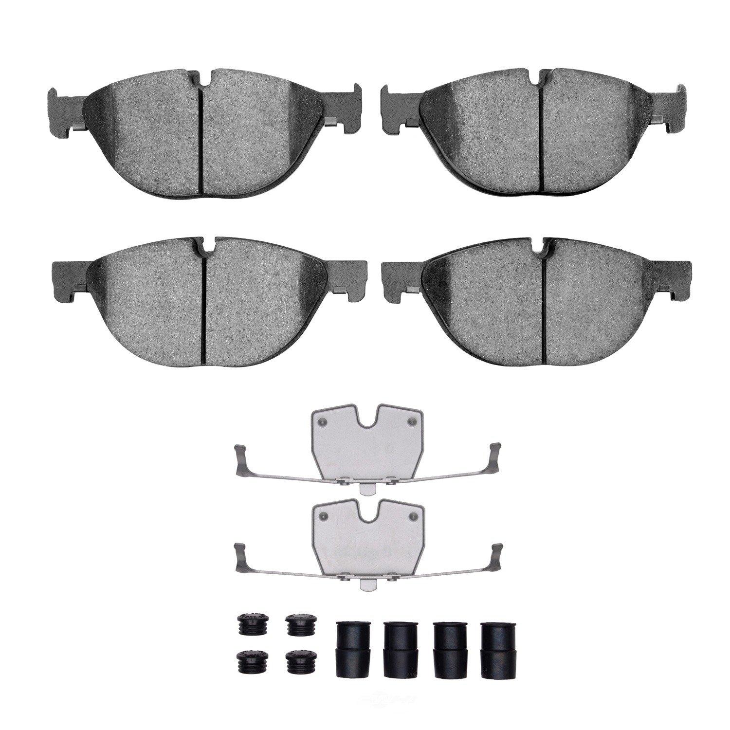 DFC - DFC 5000 Advanced Brake Pads - Low Metallic and Hardware Kit (Front) - DF1 1551-1409-01